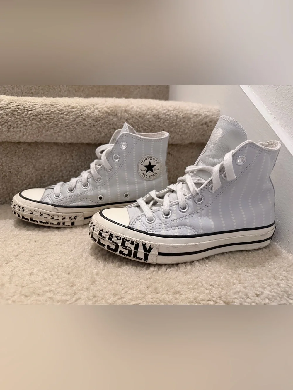 Converse Women's Chuck Taylor 70 Love Fearlessly High Top Photon Dusk Leather 5